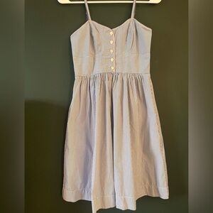 American Eagle Outfitters Blue and White Striped Dress